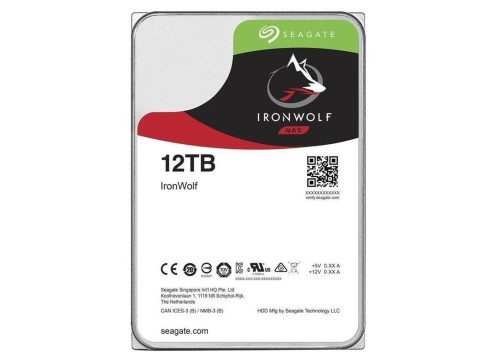 Seagate 12.0TB 256MB 7200 SATA3 3.5" NAS IRONWOLF