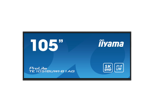 מסך מגע אינטראקטיבי IIYAMA 105" ProLite VA 5K UHD PureTouch-IR 40pt Touch