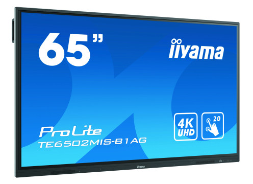 מסך מגע אינטראקטיבי בגודל 65 אינצ' IIYAMA 65" ProLite VA 20pt Touch 4K Interactive