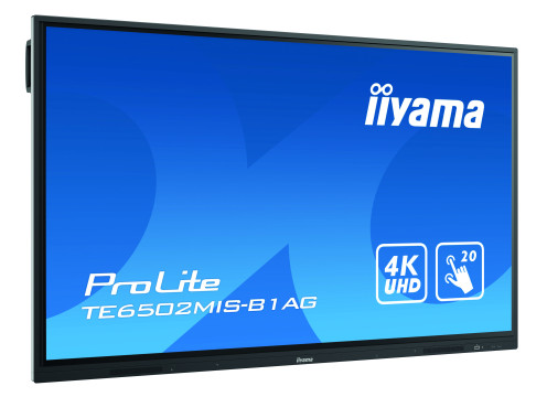 מסך מגע אינטראקטיבי בגודל 65 אינצ' IIYAMA 65" ProLite VA 20pt Touch 4K Interactive