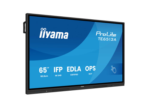 מסך מגע אינטראקטיבי IIYAMA ProLite 65" IPS 4K PureTouch-IR+ 40pt Touch