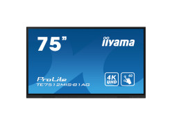 מסך מגע אינטראקטיבי IIYAMA 75" ProLite IPS 4K PureTouch-IR 40pt Touch