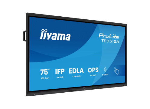 מסך מגע אינטראקטיבי IIYAMA ProLite 75" IPS 4K DeepContrast-IR+ 40pt Touch
