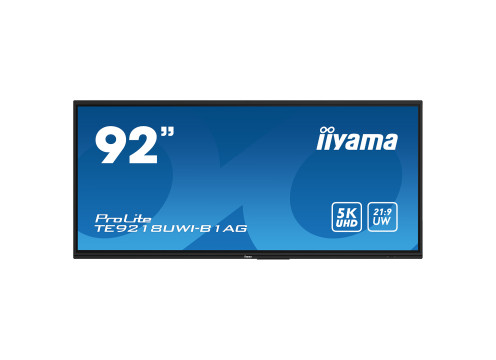 מסך מגע אינטראקטיבי IIYAMA 92" ProLite VA 5K PureTouch-IR⁺ 50pt Touch 21:9