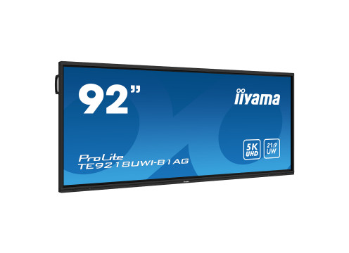 מסך מגע אינטראקטיבי IIYAMA 92" ProLite VA 5K PureTouch-IR⁺ 50pt Touch 21:9