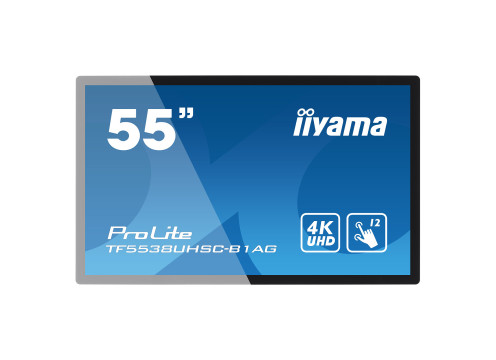 IIYAMA 55" ProLite IPS 4K UHD PCAP 12pt Touch Open Frame Monitor