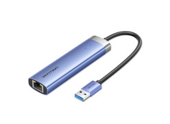 מתאם Vention USB-A to USB-A x3 | LAN 1GB | USB-C | HUB