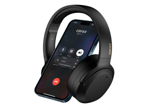 אוזניות קשת אלחוטיות עם ביטול רעשים אדיפייר Edifier W820NB Plus בצבע שחור
