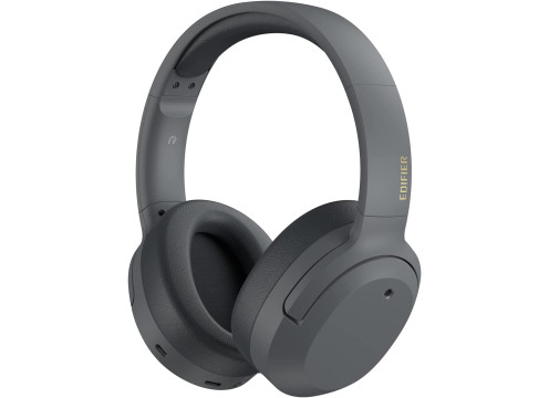 אוזניות קשת אלחוטיות עם ביטול רעשים אדיפייר Edifier W820NB Plus בצבע אפור