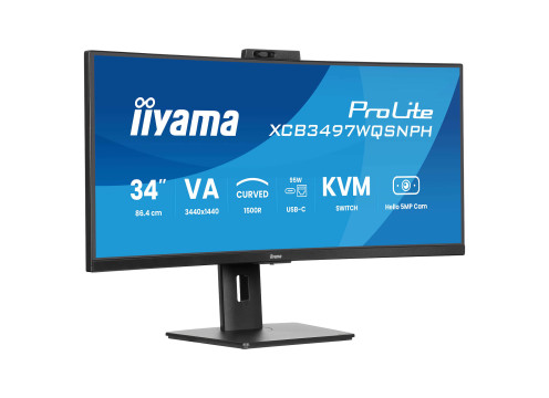 מסך מחשב קעור IIYAMA 34" ProLite VA UWQHD 120Hz 0.4ms 1500R