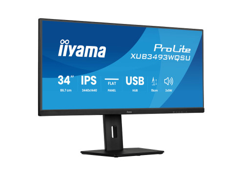 מסך מחשב IIYAMA 34" ProLite IPS UWQHD 120Hz 1ms